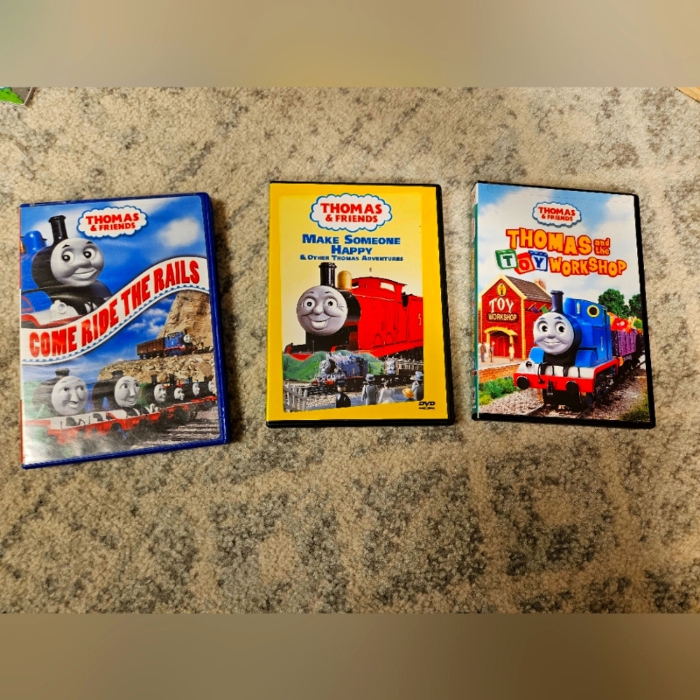 3 Thomas the Train Dvds